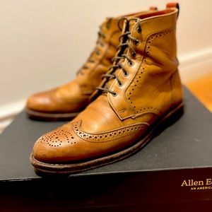 Allen Edmonds Dalton Wingtip Boots, Burnished Walnut, Medium Fit